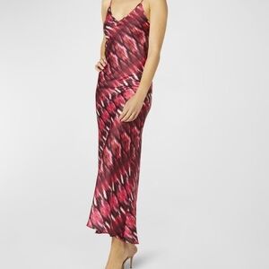 MISA Los Angeles Tie Dye Print Long Dress